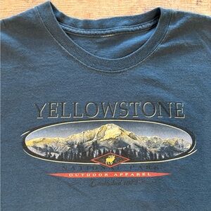 Blue Yellowstone Graphic T-Shirt